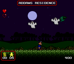 Addams Family, The (Europe) (En,Fr,De) In game screenshot